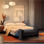 Meridian Furniture, Banc en tissu bouclé Stylus