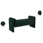 Meridian Furniture, Banc en tissu bouclé Stylus