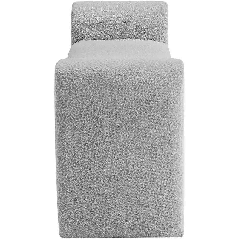 Meridian Furniture, Banc en tissu bouclé Stylus