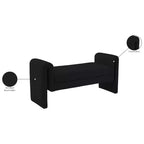 Meridian Furniture, Banc en tissu bouclé Stylus