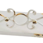 Storied Home Étagères décoratives en fer de ferme, crème vieillie, lot de 4 tailles