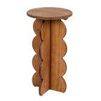 Scalloped Edge Accent Table