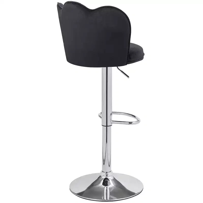 Tabourets de bar en velours VECELO, lot de 2/4, tabourets de bar réglables avec dossier, tabourets de comptoir sans accoudoirs, chaises de bar pivotantes pour pub ou îlot de cuisine
