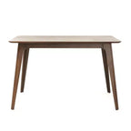 Table à manger rectangulaire GDFStudio Keiko en bois de style moderne du milieu du siècle avec pieds évasés
