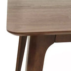 Table à manger rectangulaire GDFStudio Keiko en bois de style moderne du milieu du siècle avec pieds évasés