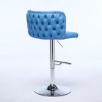 CLIHOME Lot de 2 tabourets de bar pivotants à hauteur réglable avec piètement chromé, tabourets de bar modernes revêtus de PU