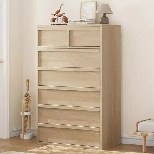 7 Drawer Dresser for Bedroom, Modern Double Dresser Organizer with 7 Drawers Large Storage, Wooden Chest of Drawers for Bedroom, Living Room, Nursery