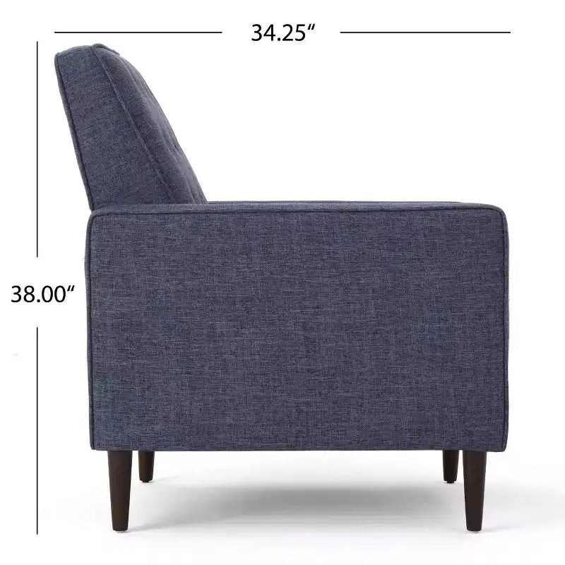 GDFStudio Mason Fauteuils inclinables capitonnés à dossier basculant de style moderne du milieu du siècle