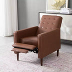 GDFStudio Mason Fauteuils inclinables capitonnés à dossier basculant de style moderne du milieu du siècle