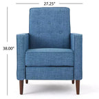 GDFStudio Mason Fauteuils inclinables capitonnés à dossier basculant de style moderne du milieu du siècle