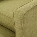 GDFStudio Mason Fauteuils inclinables capitonnés à dossier basculant de style moderne du milieu du siècle