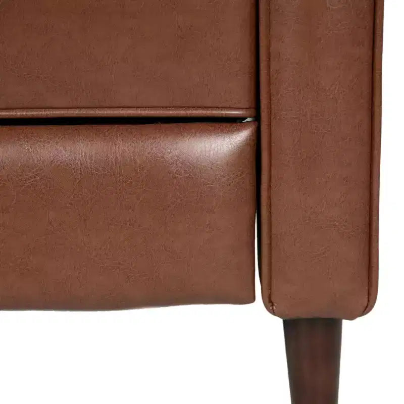 GDFStudio Mason Fauteuils inclinables capitonnés à dossier basculant de style moderne du milieu du siècle