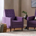 GDFStudio Mason Fauteuils inclinables capitonnés à dossier basculant de style moderne du milieu du siècle