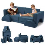 GustoWave Canapé Modulable 8 Pièces pour Enfants, Canapé de Jeu Modulable, Canapé Convertible pour Enfants avec Housse Amovible