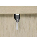 Meuble en bois GDFStudio Mona moderne de 80 cm en corde tressée avec 3 tiroirs