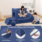 Canapé Enfant GustoWave 12 pièces, Canapé Modulaire pour Enfants stimulant la Créativité, Canapé Sectionnel pour Enfants, Canapé pour Tout-petits