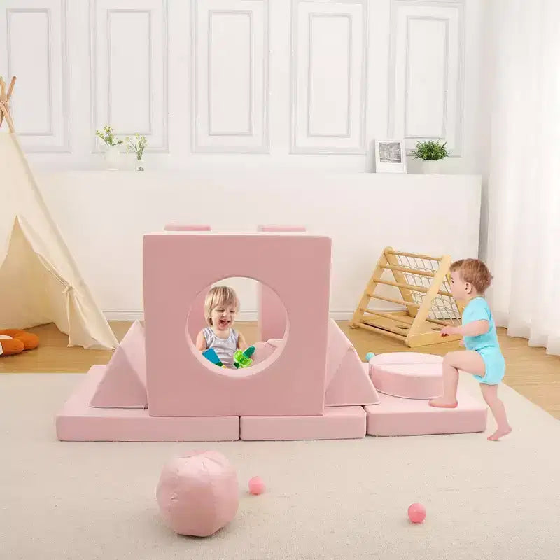Canapé Enfant GustoWave 12 pièces, Canapé Modulaire pour Enfants stimulant la Créativité, Canapé Sectionnel pour Enfants, Canapé pour Tout-petits