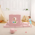Canapé Enfant GustoWave 12 pièces, Canapé Modulaire pour Enfants stimulant la Créativité, Canapé Sectionnel pour Enfants, Canapé pour Tout-petits