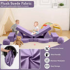 Canapé Enfant GustoWave 12 pièces, Canapé Modulaire pour Enfants stimulant la Créativité, Canapé Sectionnel pour Enfants, Canapé pour Tout-petits