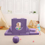 Canapé Enfant GustoWave 12 pièces, Canapé Modulaire pour Enfants stimulant la Créativité, Canapé Sectionnel pour Enfants, Canapé pour Tout-petits