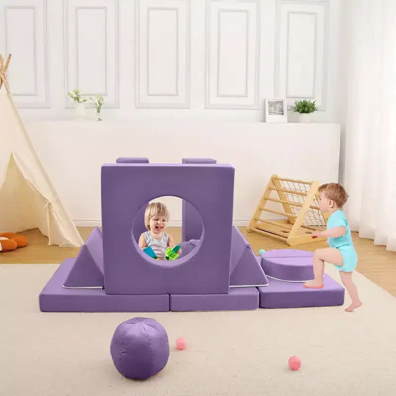 Canapé Enfant GustoWave 12 pièces, Canapé Modulaire pour Enfants stimulant la Créativité, Canapé Sectionnel pour Enfants, Canapé pour Tout-petits