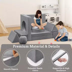 Canapé Enfant GustoWave 12 pièces, Canapé Modulaire pour Enfants stimulant la Créativité, Canapé Sectionnel pour Enfants, Canapé pour Tout-petits