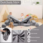 Canapé Enfant GustoWave 12 pièces, Canapé Modulaire pour Enfants stimulant la Créativité, Canapé Sectionnel pour Enfants, Canapé pour Tout-petits