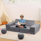Canapé Enfant GustoWave 12 pièces, Canapé Modulaire pour Enfants stimulant la Créativité, Canapé Sectionnel pour Enfants, Canapé pour Tout-petits