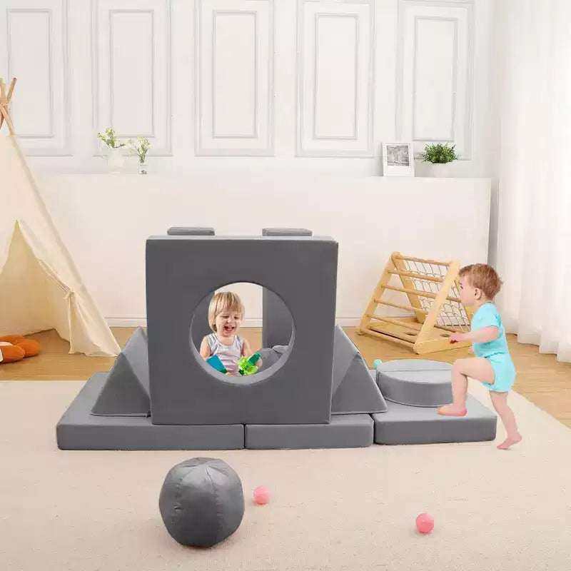 Canapé Enfant GustoWave 12 pièces, Canapé Modulaire pour Enfants stimulant la Créativité, Canapé Sectionnel pour Enfants, Canapé pour Tout-petits
