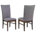 Coaster,Sherwood Upholstered Dining Side Chair Grey (Set of 2)