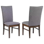 Coaster,Sherwood Upholstered Dining Side Chair Grey (Set of 2)