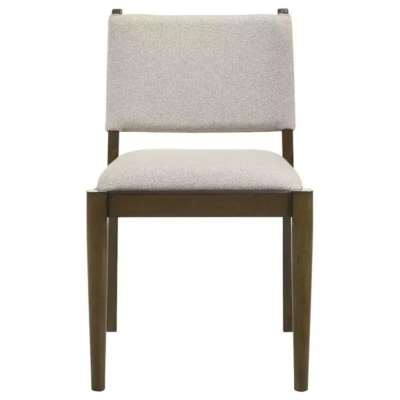 Coaster, Chaise de salle à manger latérale rembourrée Ottawa, marron (lot de 2)