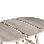 Okak Table à Manger Ronde Extensible, Table à Manger en Bois Moderne Mid-Century pour 4 à 6 Personnes, pour Salle de Réunion, Salon