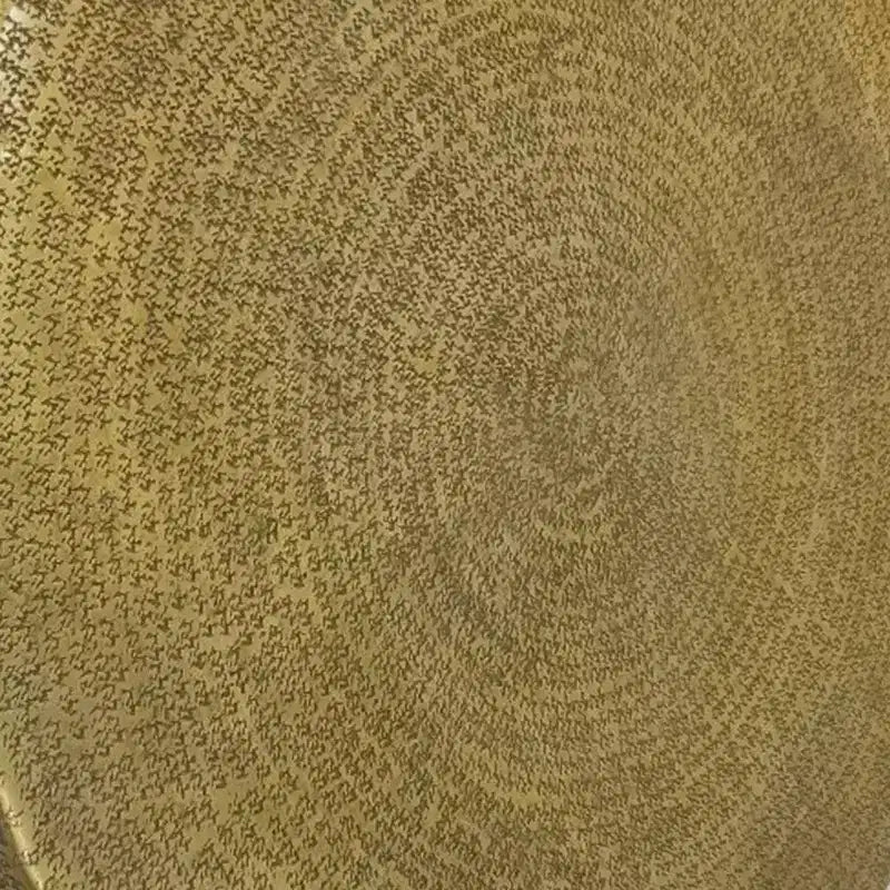 Table basse Royal Hampton | Socle rond de 36 pouces avec texture gravée à la main