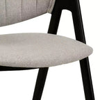 LeisureMod Savor Chaise de salle à manger moderne Chaises d'appoint rembourrées avec dossier incurvé et cadre en fer Chaises de cuisine et de salle à manger du milieu du siècle Lot de 4