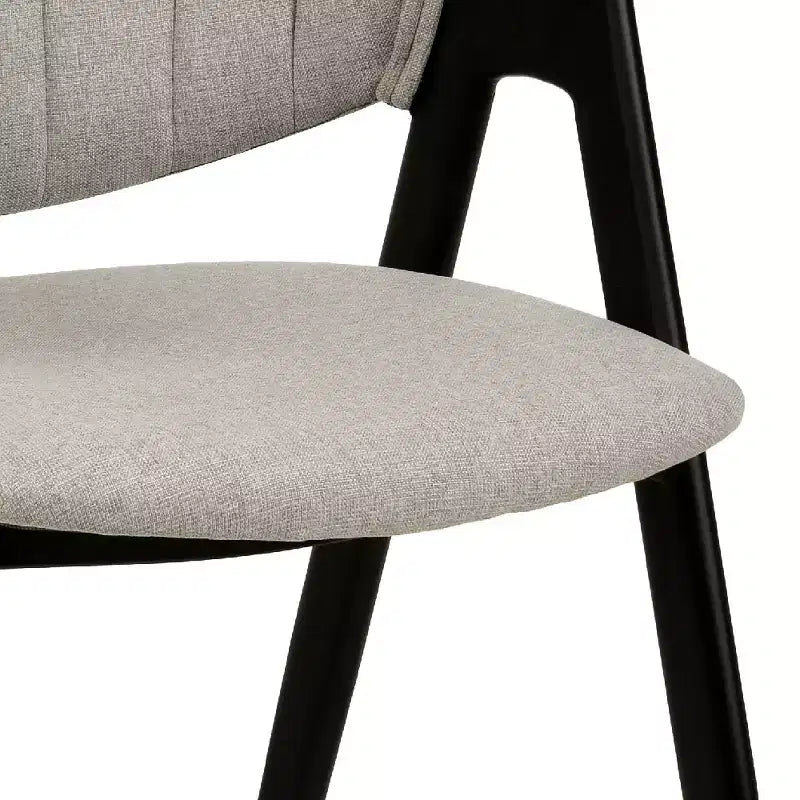 LeisureMod Savor Chaise de salle à manger moderne Chaises d'appoint rembourrées avec dossier incurvé et cadre en fer Chaises de cuisine et de salle à manger du milieu du siècle Lot de 4