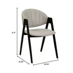 LeisureMod Savor Chaise de salle à manger moderne Chaises d'appoint rembourrées avec dossier incurvé et cadre en fer Chaises de cuisine et de salle à manger du milieu du siècle Lot de 4