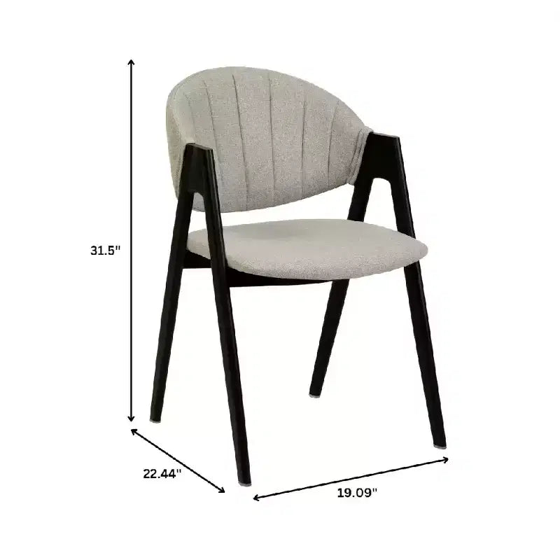 LeisureMod Savor Chaise de salle à manger moderne Chaises d'appoint rembourrées avec dossier incurvé et cadre en fer Chaises de cuisine et de salle à manger du milieu du siècle Lot de 4