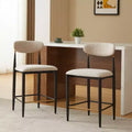 Christopher Knight Home Eloin Modern Upholstered Armless Counter Stools (Set of 2)