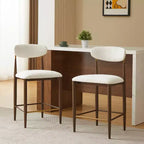 Christopher Knight Home Eloin Tabourets de comptoir sans accoudoirs rembourrés modernes (lot de 2)