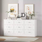 Commodes à 9 tiroirs, grande commode moderne pour chambre à coucher, longue commode en bois à 9 tiroirs, commode de rangement pour chambre à coucher, salon