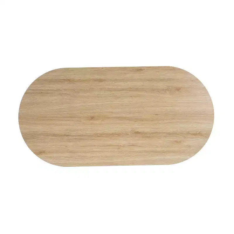 Table basse ovale avec porte accordéon - ModernLuxe