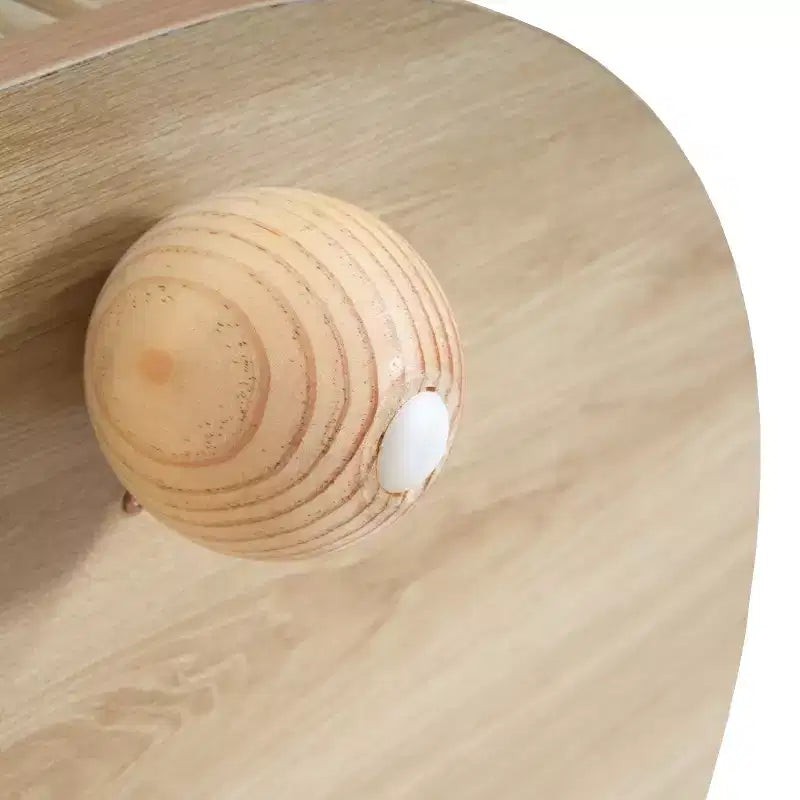 Table basse ovale avec porte accordéon - ModernLuxe