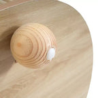 Table basse ovale avec porte accordéon - ModernLuxe