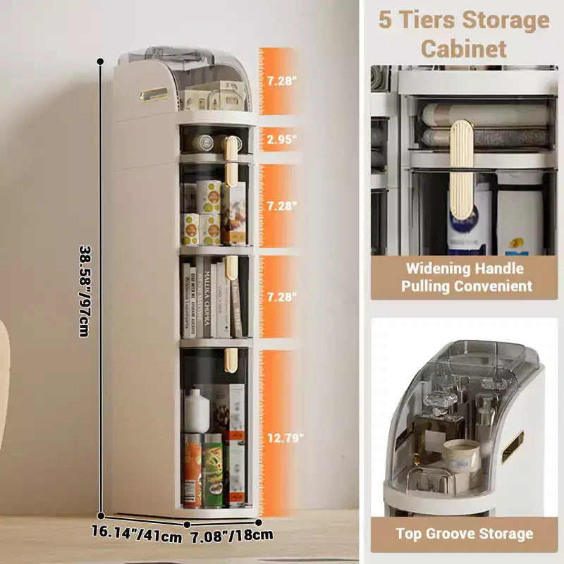 Meuble de rangement de salle de bain fin, Armoire étroite avec tiroirs, roulettes, poignée, porte-papier toilette, Organisateur de sol roulant en plastique pour salle de bain, cuisine