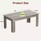 Table à manger de ferme GustoWave 63 en bois, pour 4-6 personnes, plateau standard