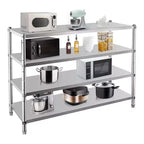 Storage Shelves, 330lb Per Shelf Metal Shelving Unit - Adjustable Organizer for Kitchen, Garage, Office, Warehouse