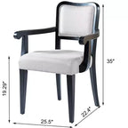Lot de 2 chaises de salle à manger, chaises de dîner rembourrées en velours, fauteuils classiques sans accoudoirs avec siège rembourré - Modernluxe