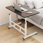 Bureau debout à hauteur réglable, bureau mobile avec roues, petit bureau d'ordinateur roulant, bureau d'ordinateur portable portable pour la maison ou le bureau