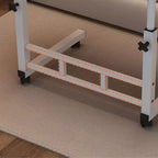 Bureau debout à hauteur réglable, bureau mobile avec roues, petit bureau d'ordinateur roulant, bureau d'ordinateur portable portable pour la maison ou le bureau